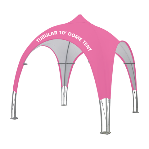 10ft Tubular Dome Tent (Optional Custom Graphic Kits)